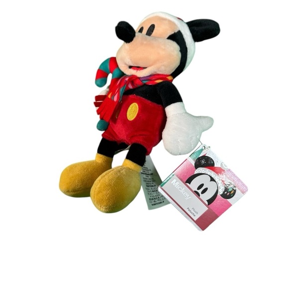 DISNEY STORE MICKEY MOUSE HOLIDAY PLUSH 9 1/2"  CHRISTMAS 2018 MINI BEAN BAG - Picture 4 of 11